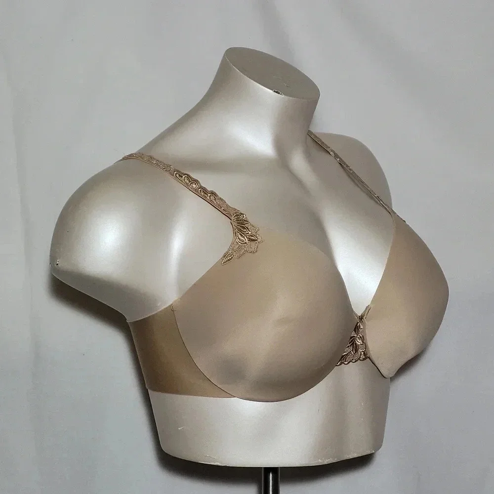 34D Lilyette 963 Every Bit Invisible Smooth Underwire Bra Nude - Picture 2 of 10